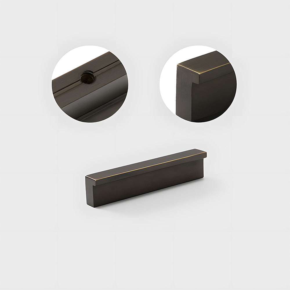 Modern L Type Solid Brass Cupboard Pulls