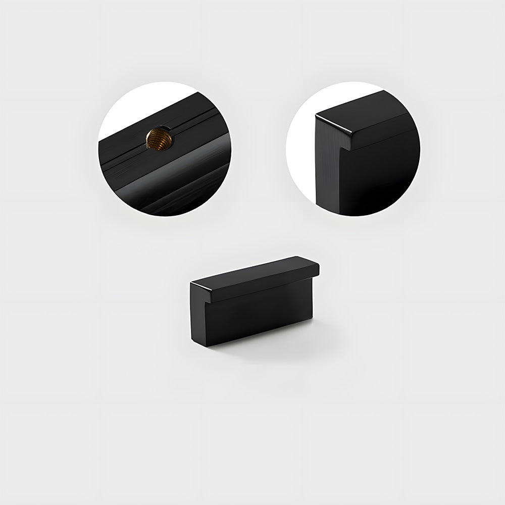 Modern L Type Solid Brass Cupboard Pulls