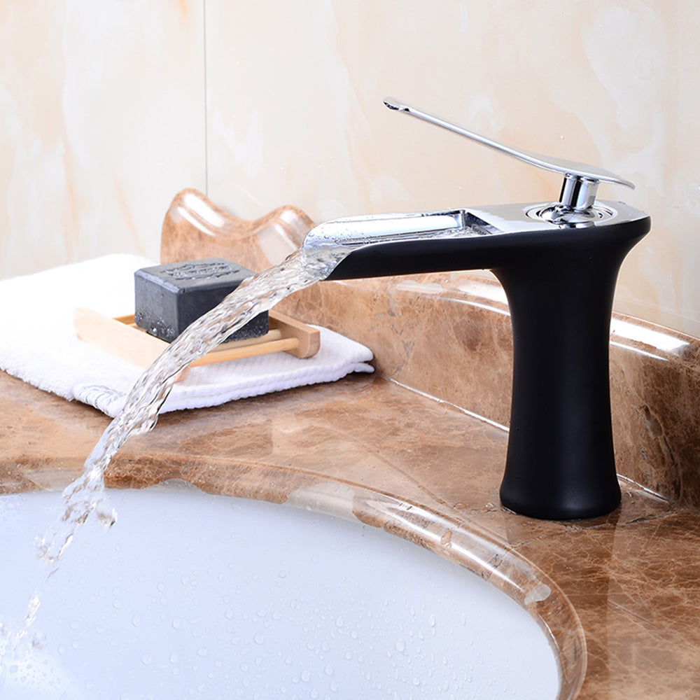 Contemporary Solid Brass Single Lever Mono Basin Mixer Tap