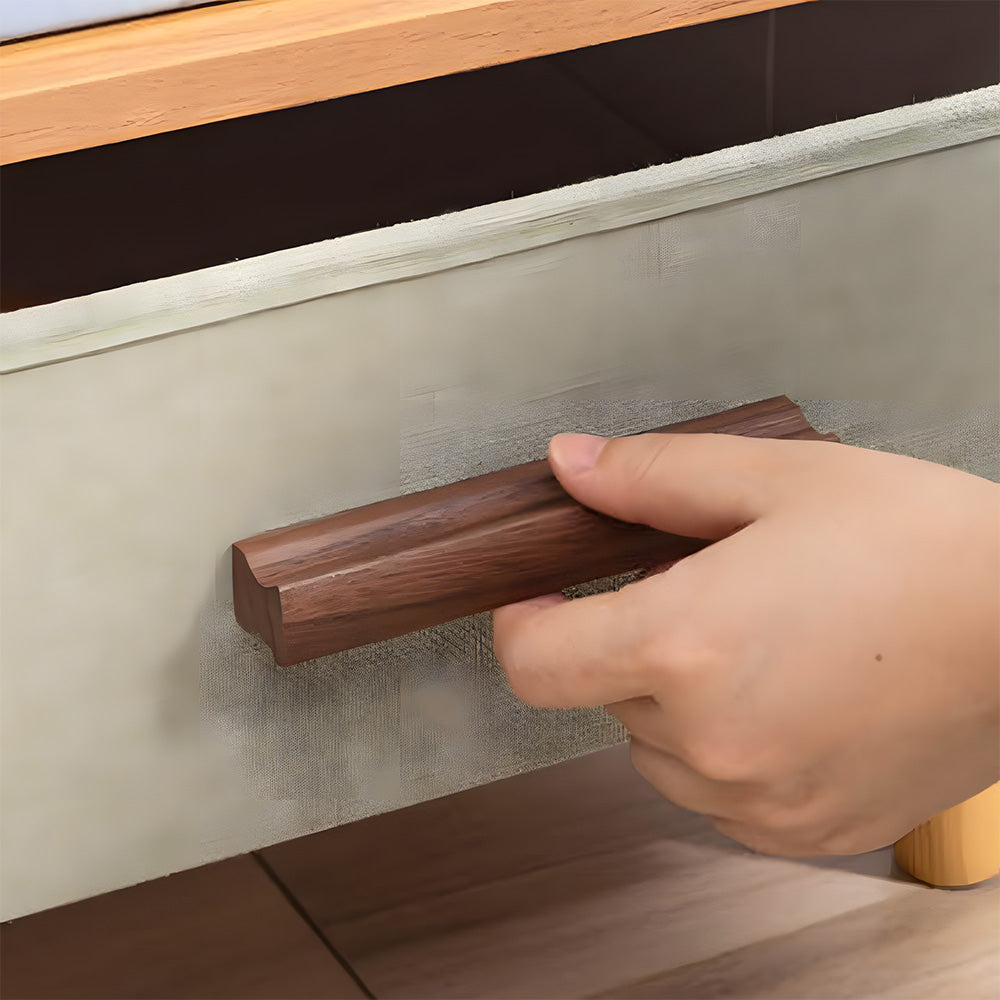 Unique Solid Natural Wood Cabinet Drawer Pulls