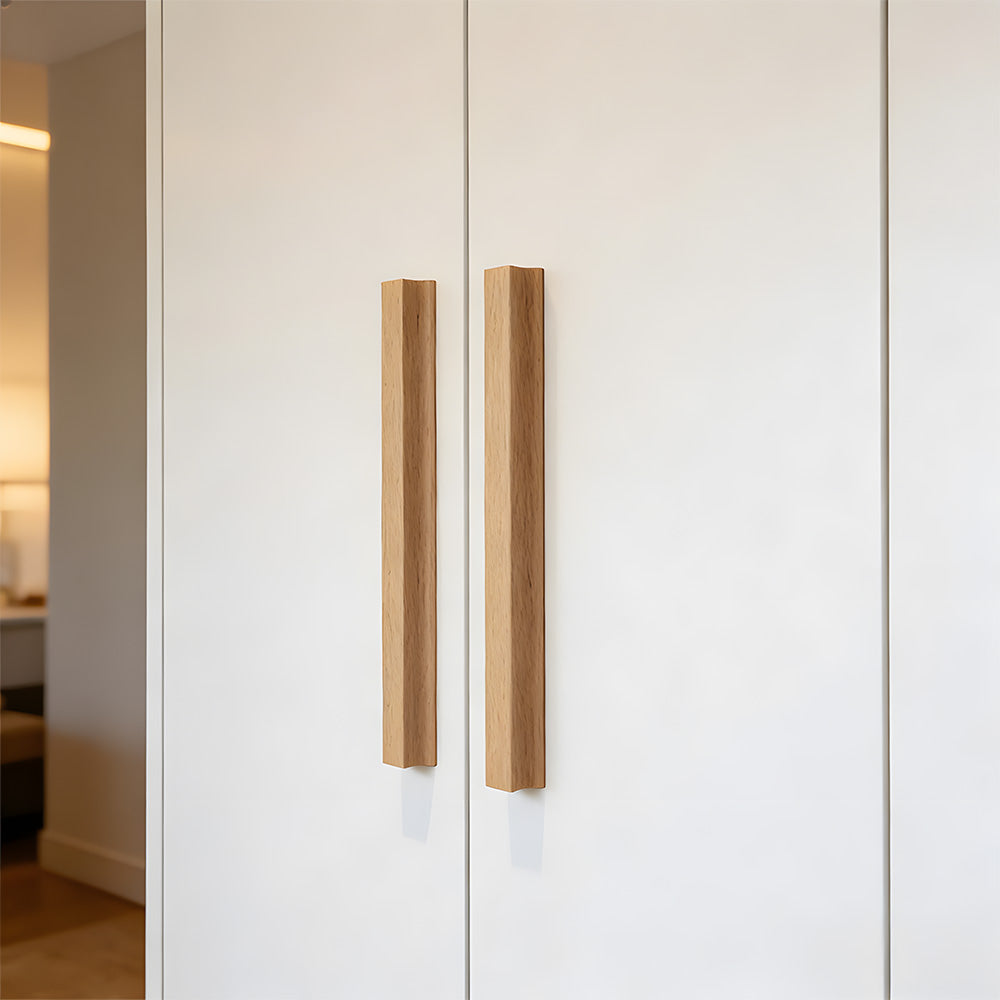 Unique Solid Natural Wood Cabinet Drawer Pulls