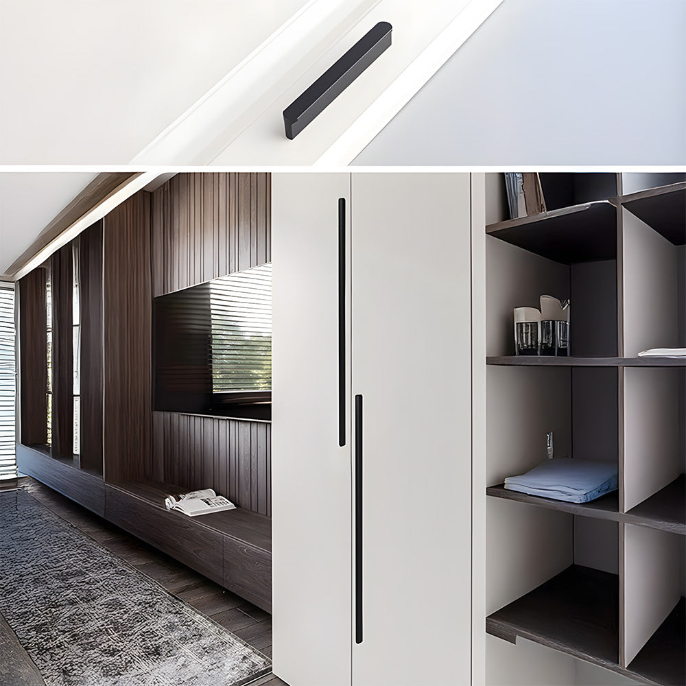 Simple T-shaped Rounded Corner Kitchen Cabinet Handles