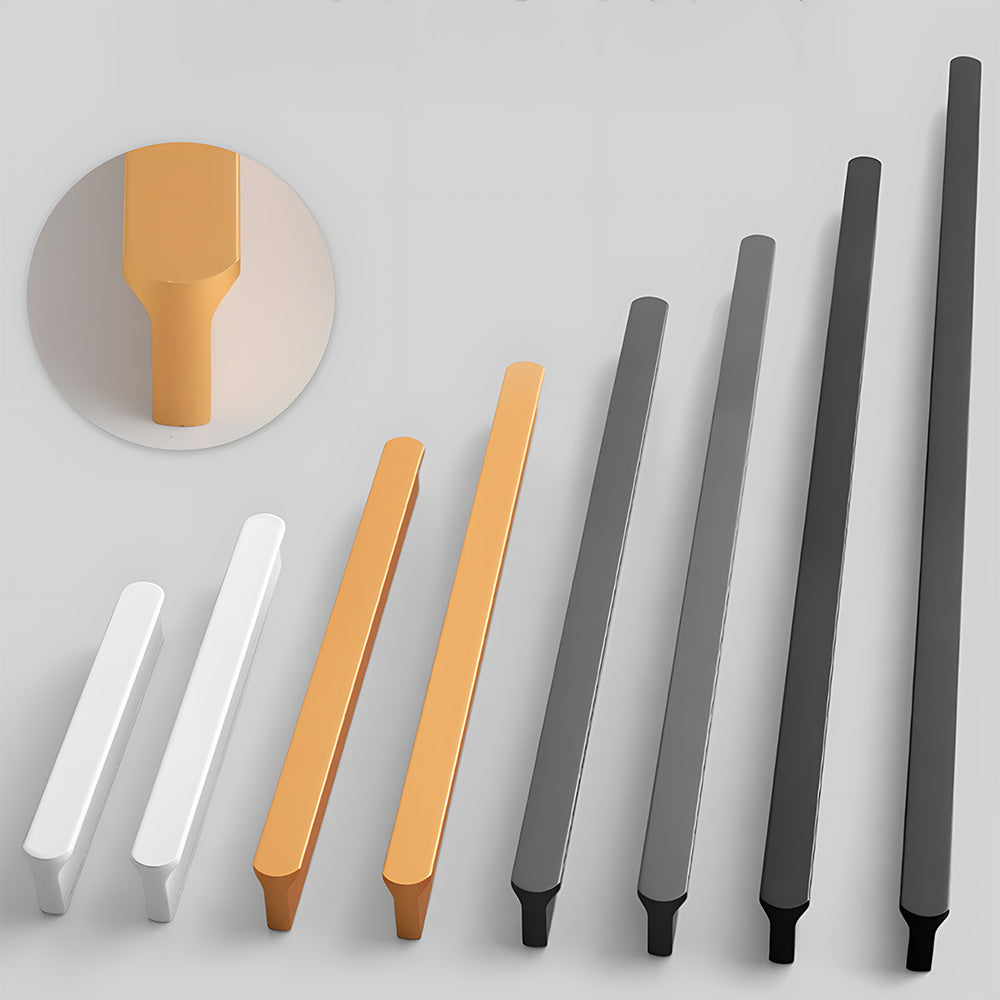 Simple T-shaped Rounded Corner Kitchen Cabinet Handles