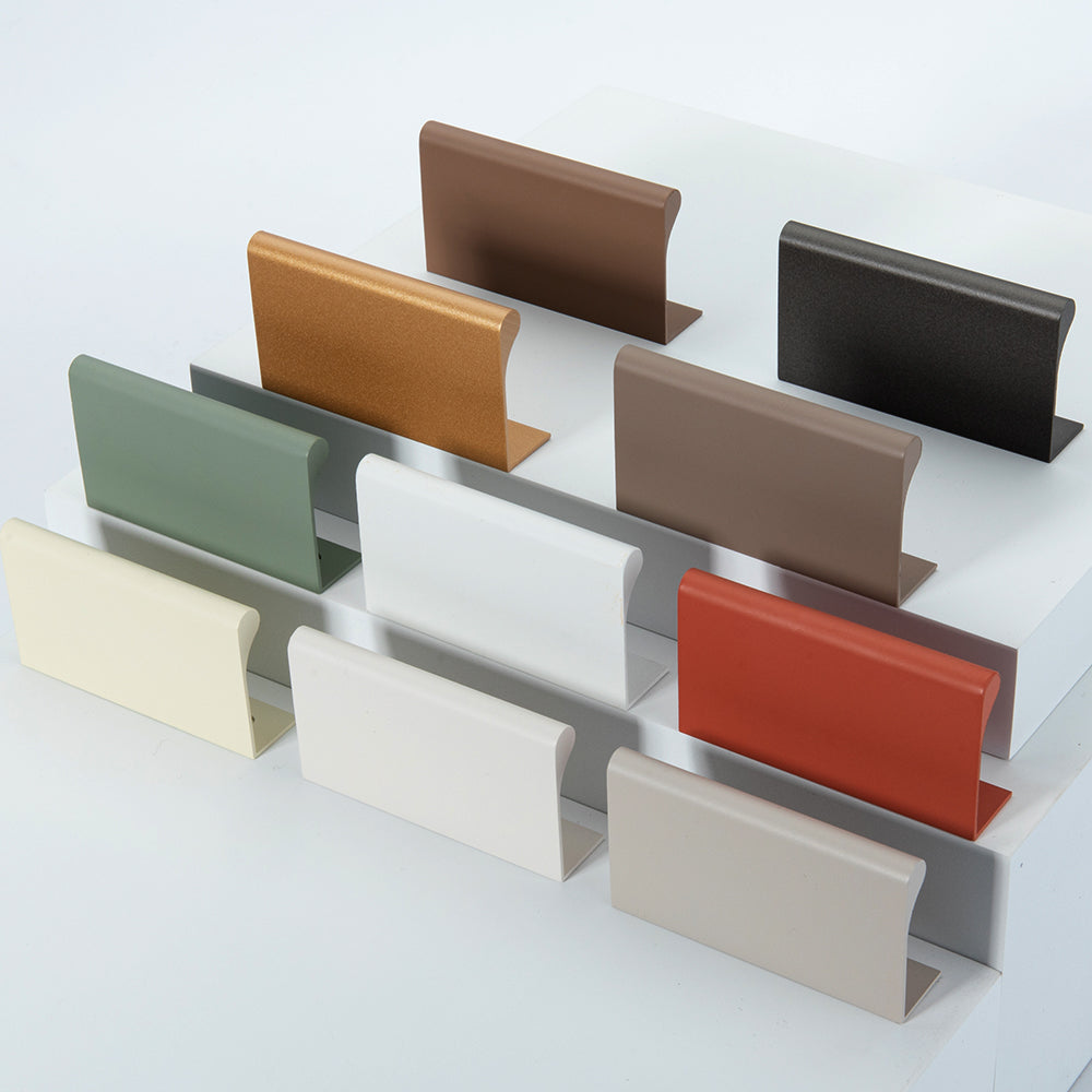 Modern Colorful Long Cabinet Edge Finger Pulls For Kitchen