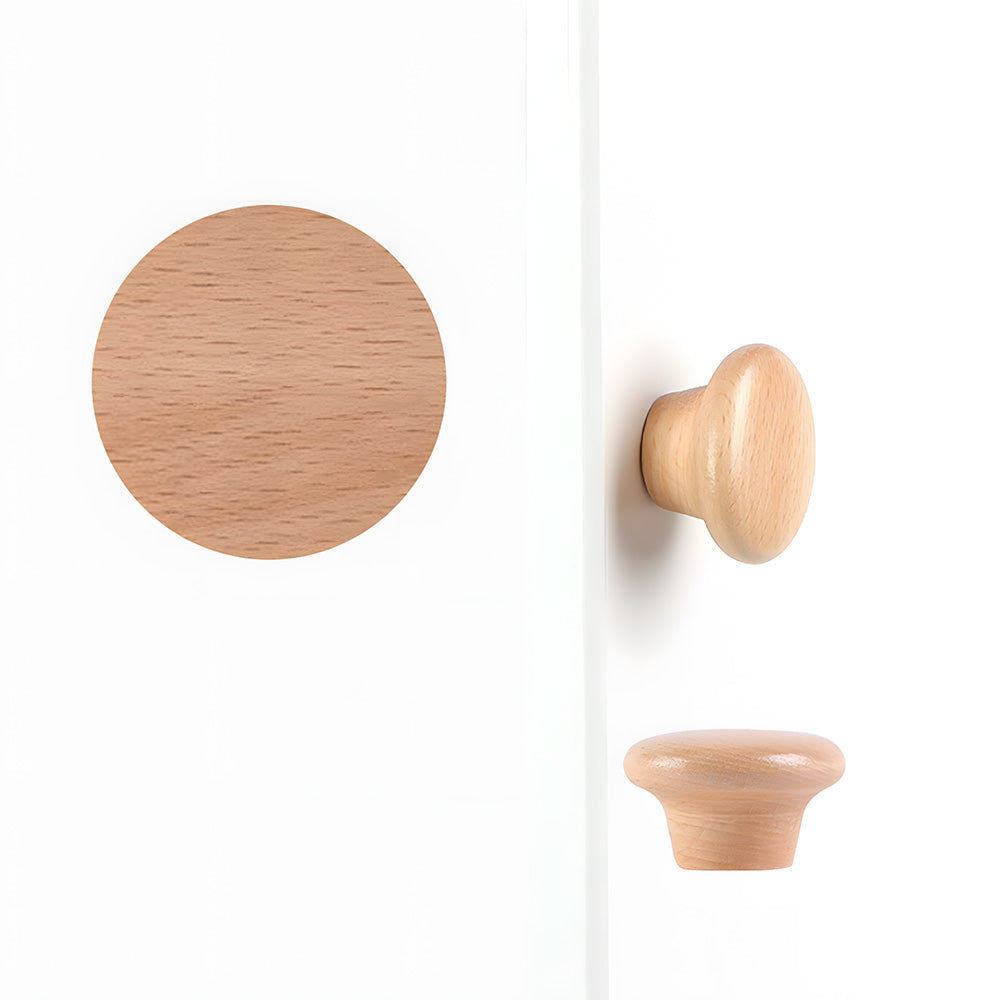Modern Natural Wood Cupboard Handles