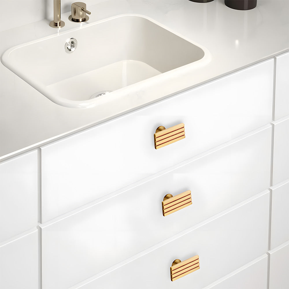 Luxury Art Deco Brass Cabinet Handles