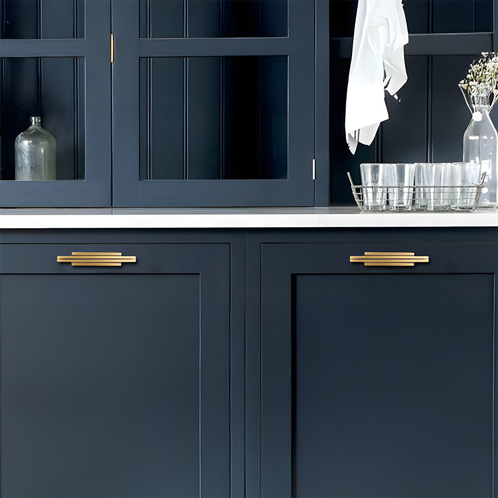 Luxury Art Deco Brass Cabinet Handles