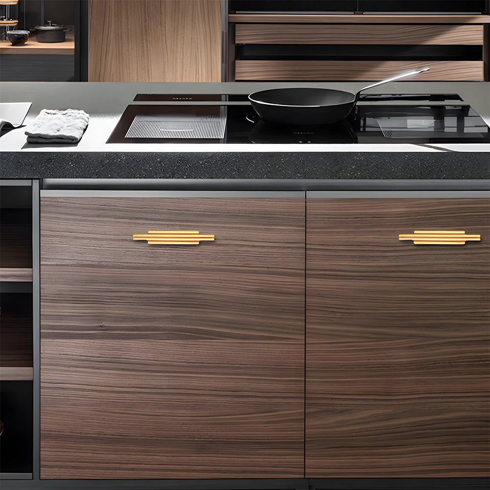 Luxury Art Deco Brass Cabinet Handles