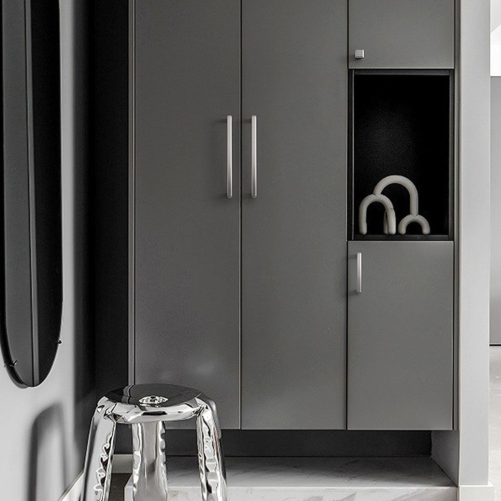 Modern Square Zinc Alloy Kitchen Cabinet Handles