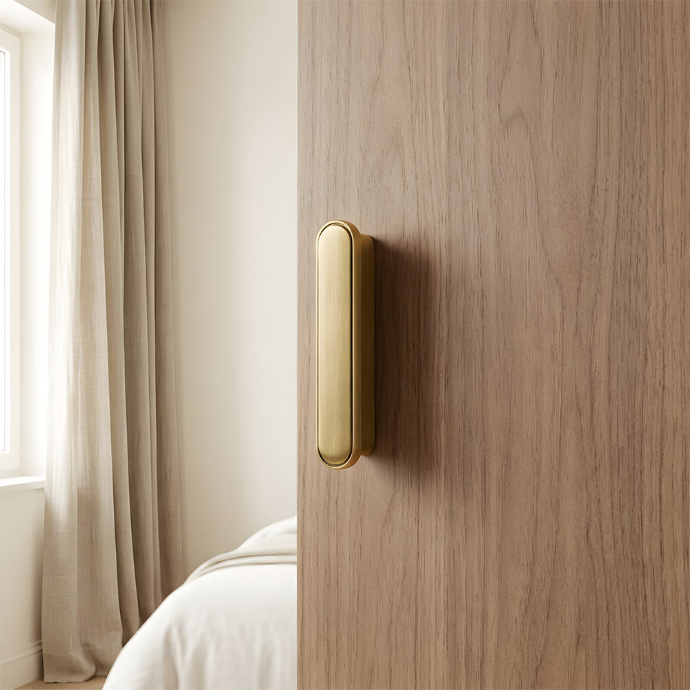 Vintage Brass Cabinet Edge Pulls For Kitchen