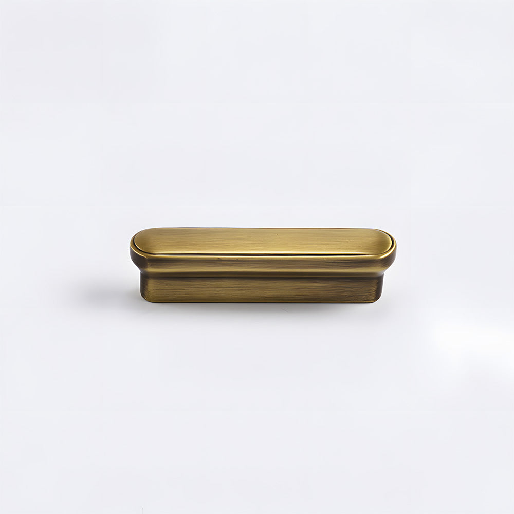Vintage Brass Cabinet Edge Pulls For Kitchen