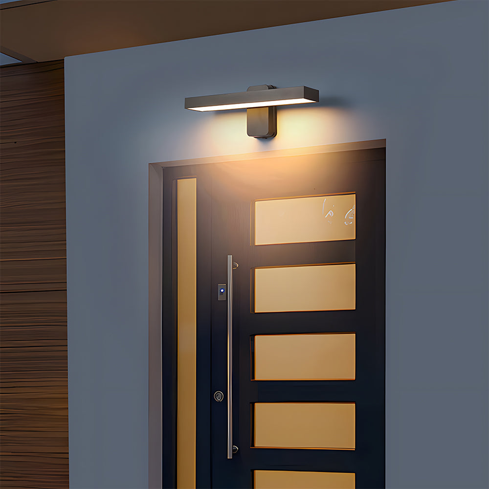 Vintage IP65 Adjustable LED Black Outdoor Wall Light