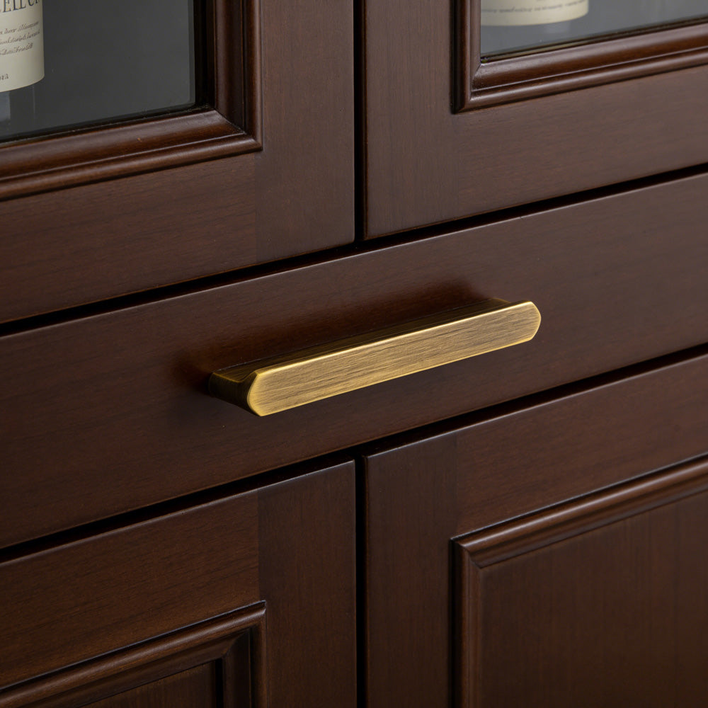 Simple Bronze Brass Cabinet Handles For Kitchen