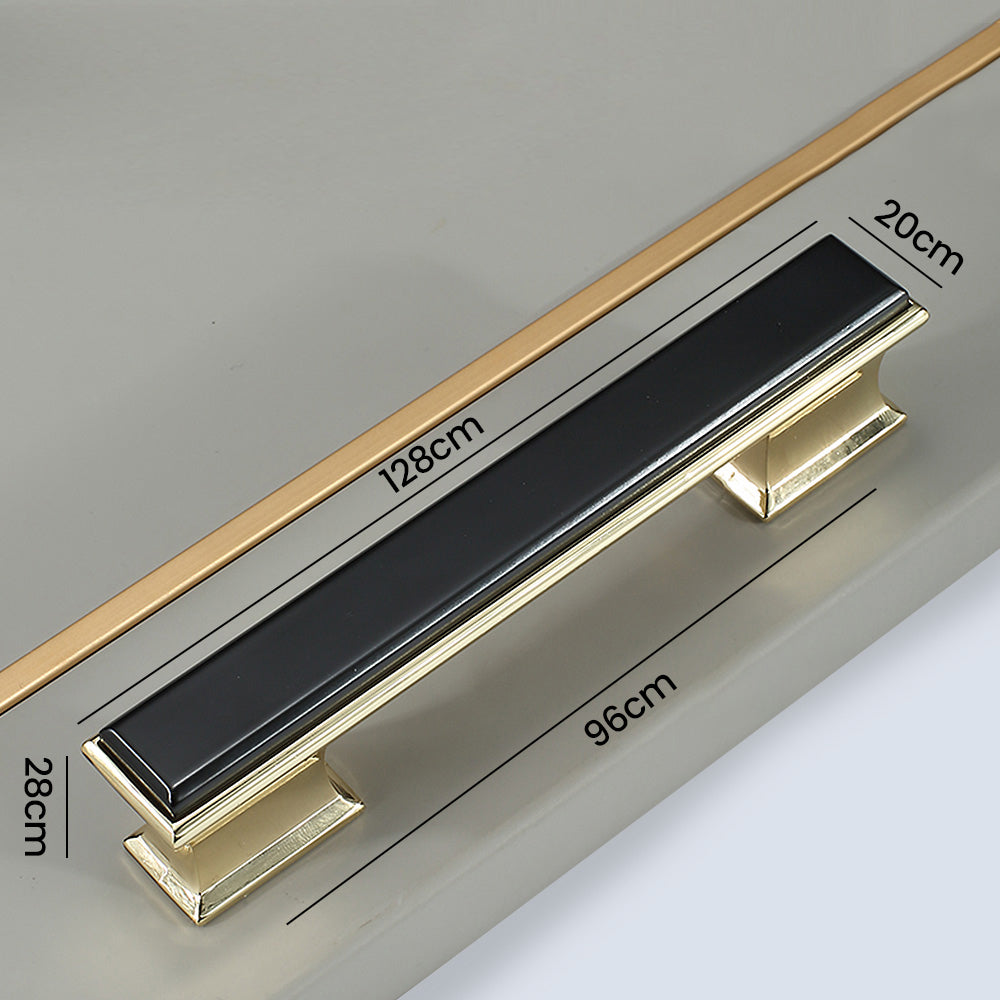 Modern Black Gold Wardrobe Cabinet Handles