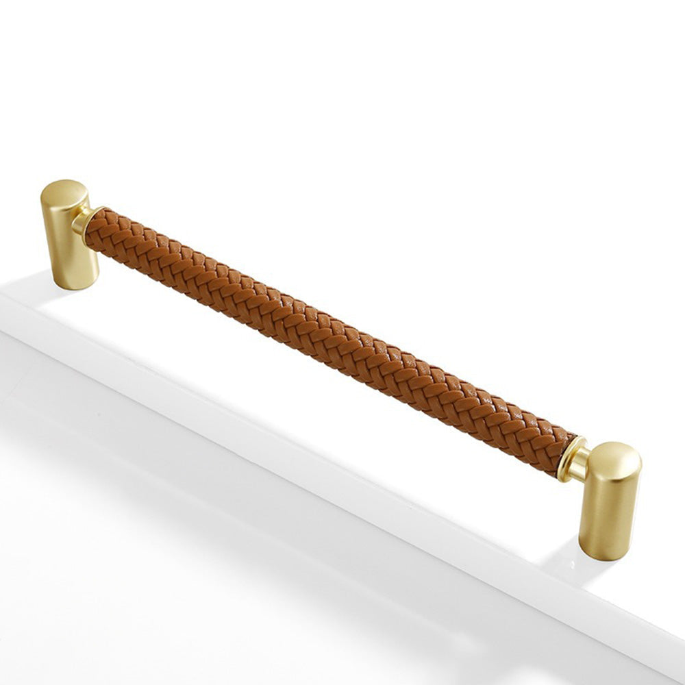 Woven Leather Cupboard Handles & Drawer Pulls