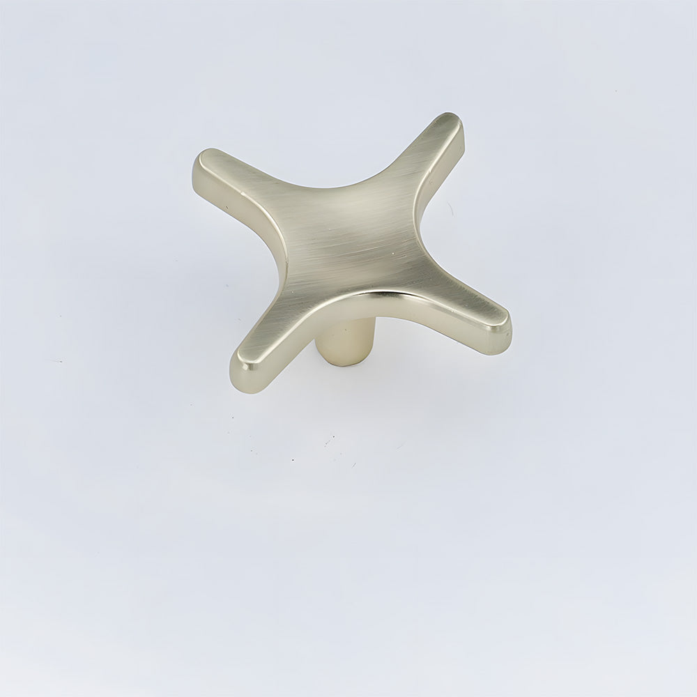 Modern Zinc Alloy Star Cross Cabinet Knobs