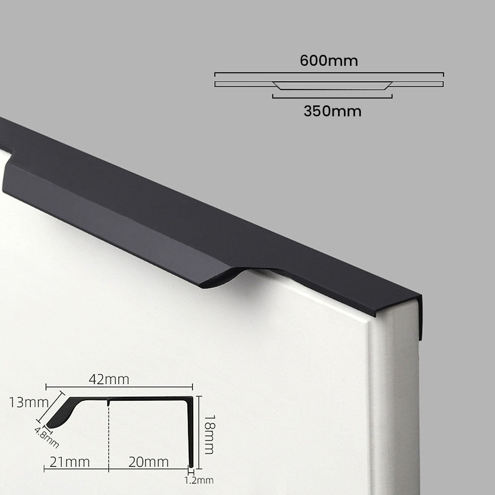 Stylish Simple Wardrobe Door Fingertip Edge Handle