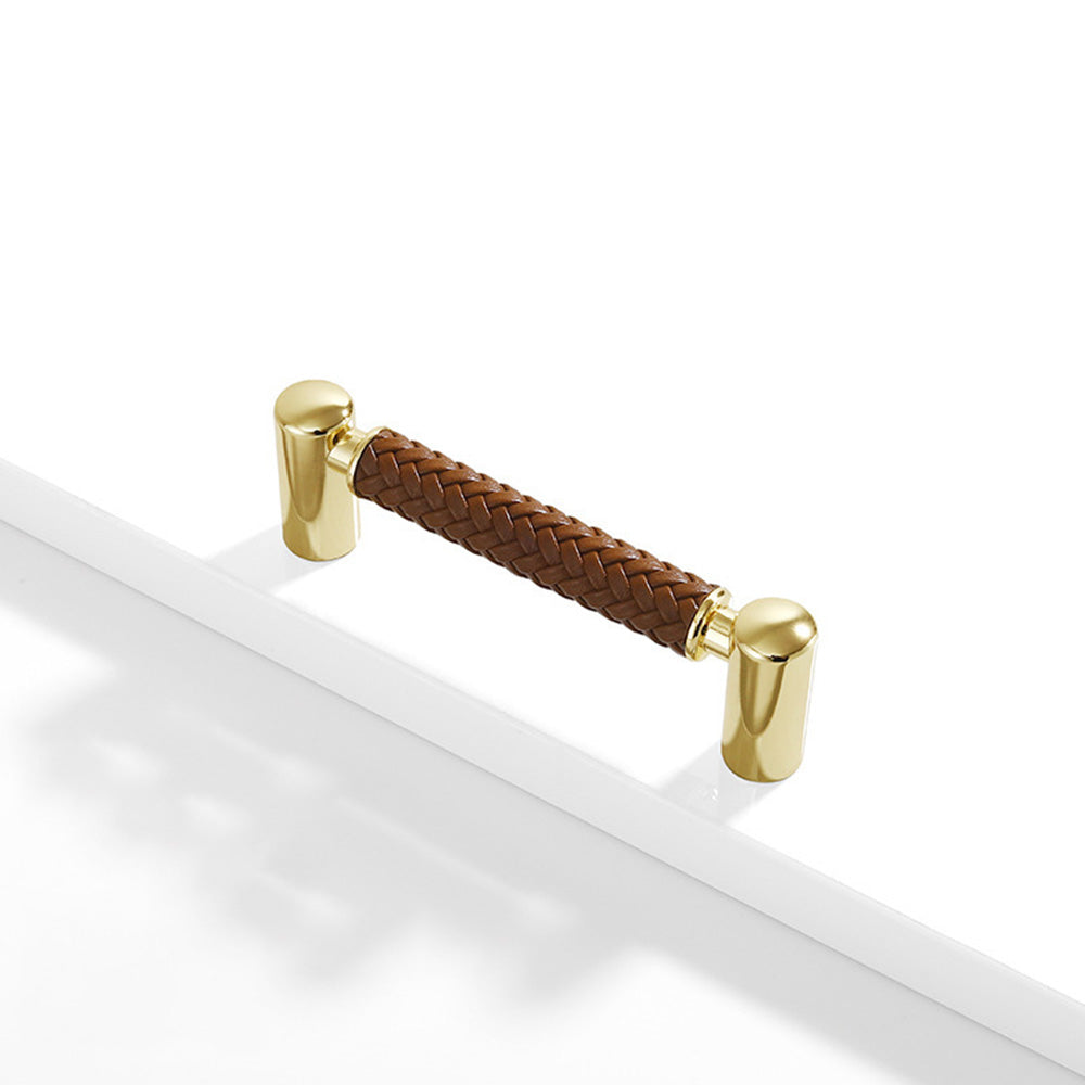 Woven Leather Cupboard Handles & Drawer Pulls