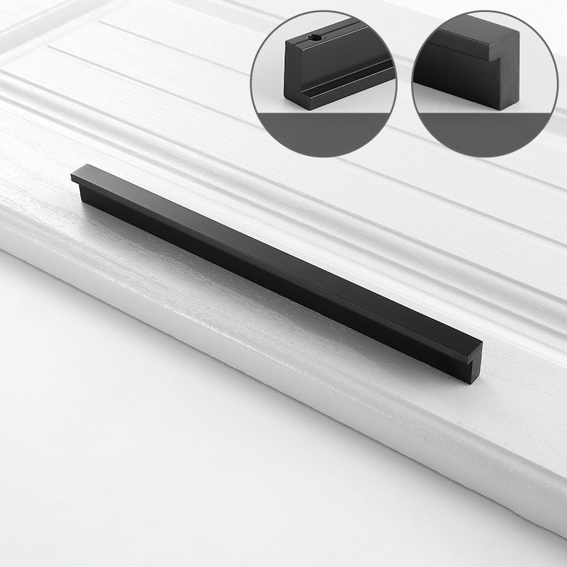 Black Gold Modern Invisible Finger Edge Cabinet Pull