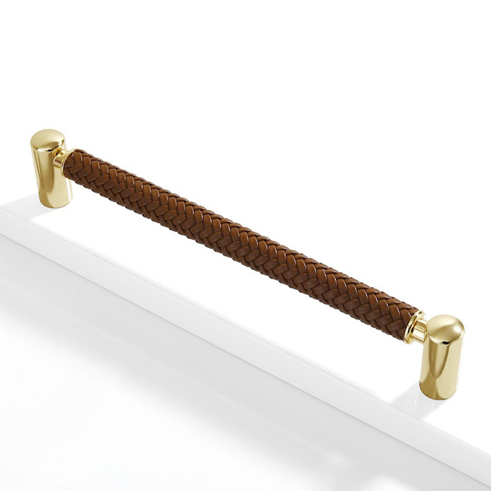 Woven Leather Cupboard Handles & Drawer Pulls