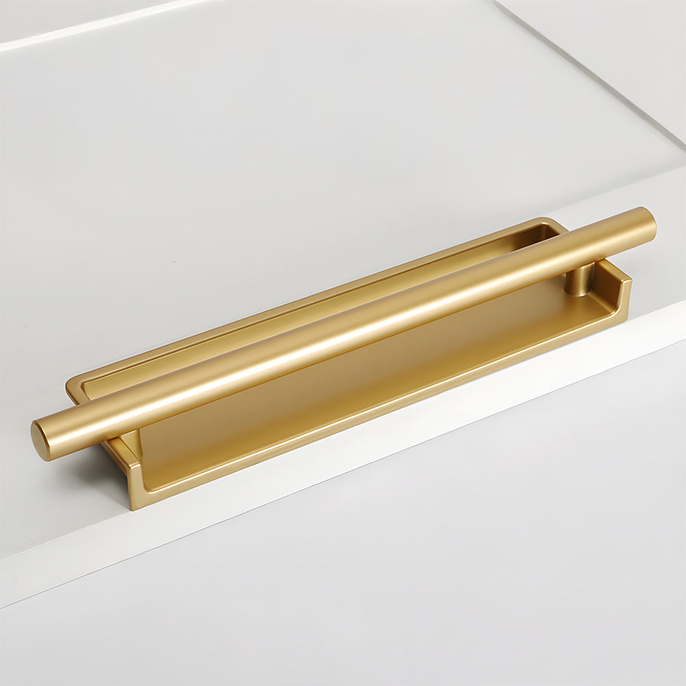 Simple Aluminum Alloy Recessed Concealed Cabinet Handles