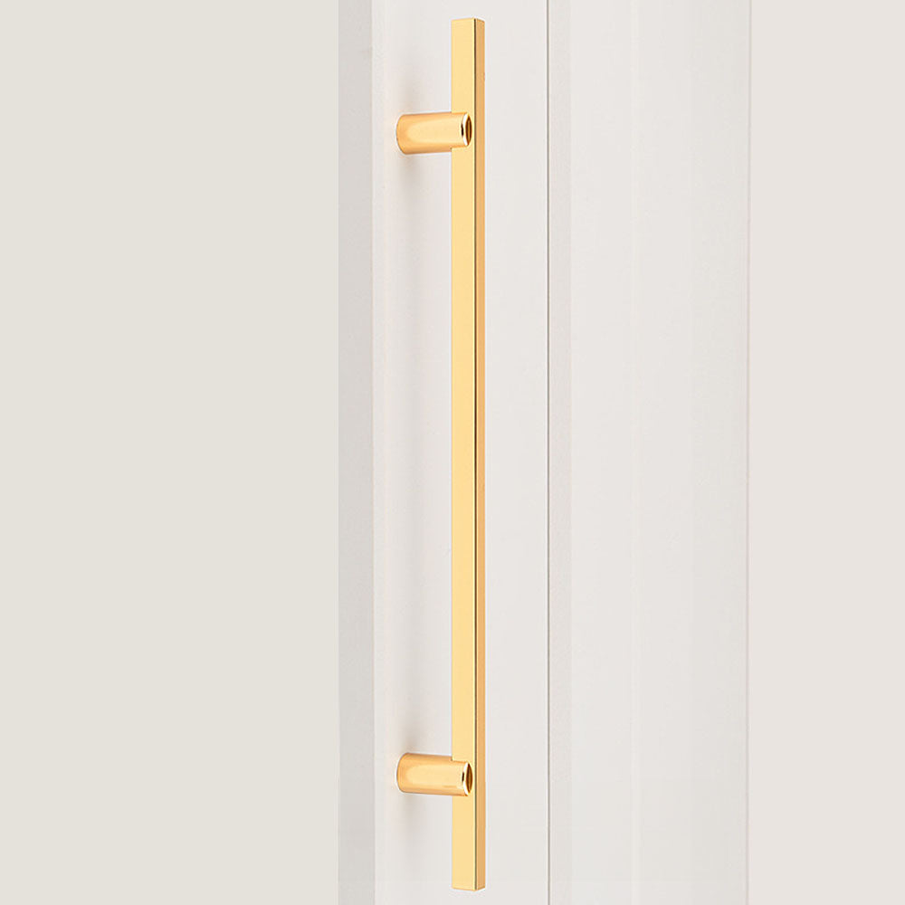 Modern Two-tone Black Gold Wardrobe Cabinet Door Handles