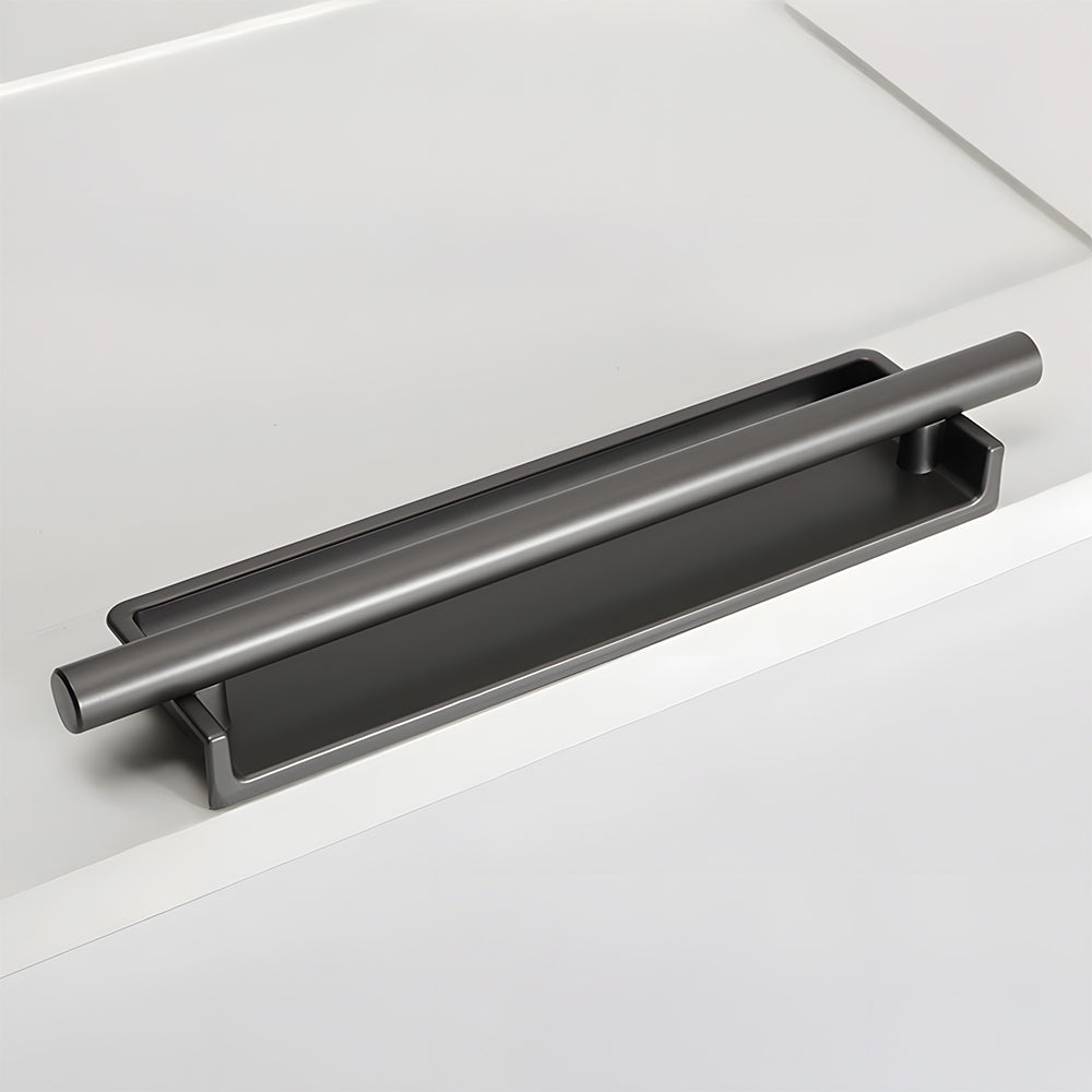 Simple Aluminum Alloy Recessed Concealed Cabinet Handles