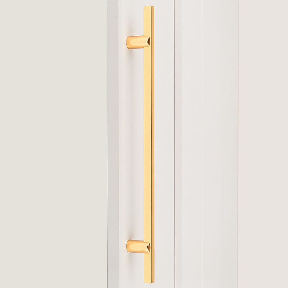 Modern Two-tone Black Gold Wardrobe Cabinet Door Handles