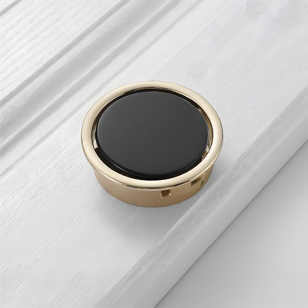 Contemporary Black Hidden Recessed Finger Edge Pulls
