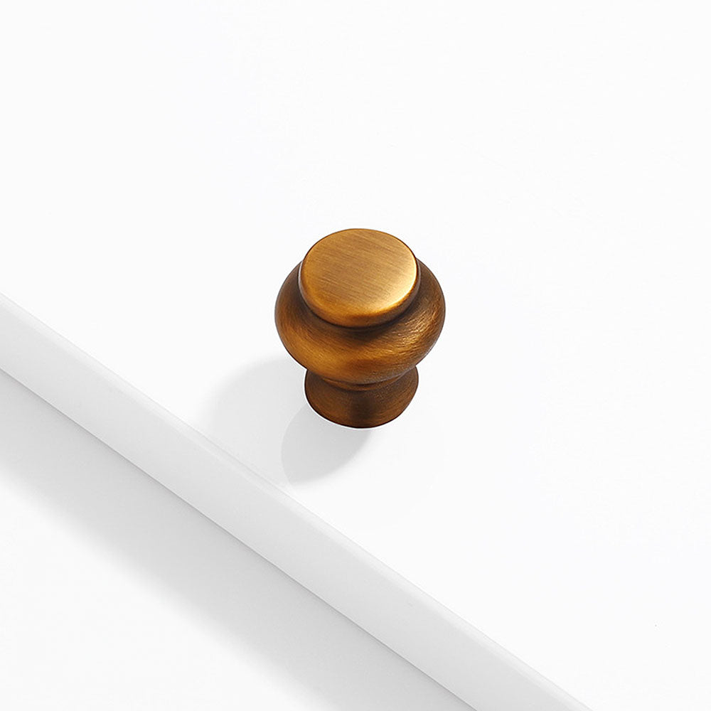 Simple Retro Gold Zinc Alloy Cabinet Handles And Drawer Knobs