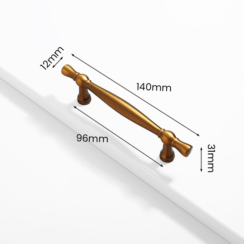 Simple Retro Gold Zinc Alloy Cabinet Handles And Drawer Knobs