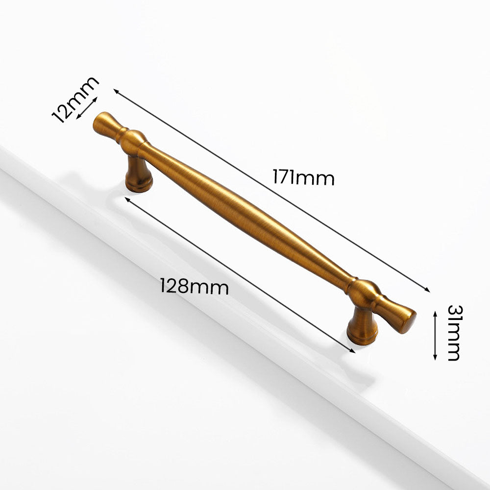 Simple Retro Gold Zinc Alloy Cabinet Handles And Drawer Knobs