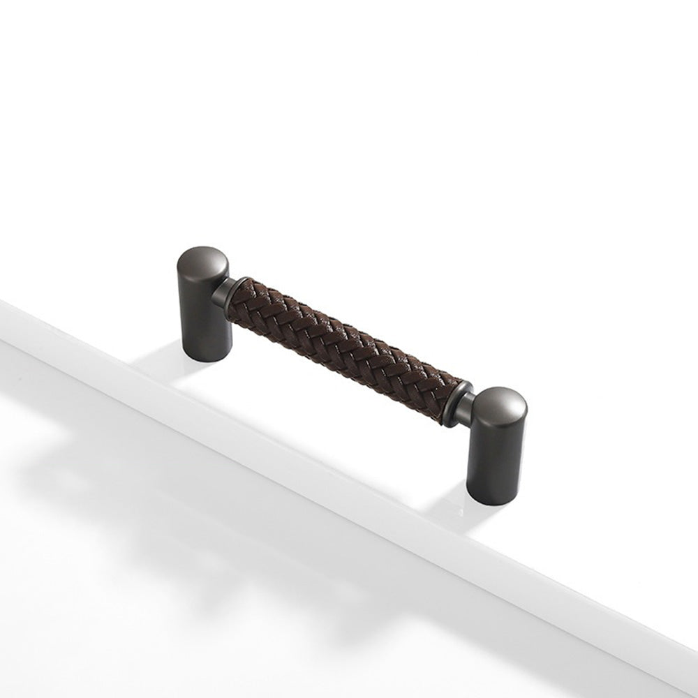 Woven Leather Cupboard Handles & Drawer Pulls