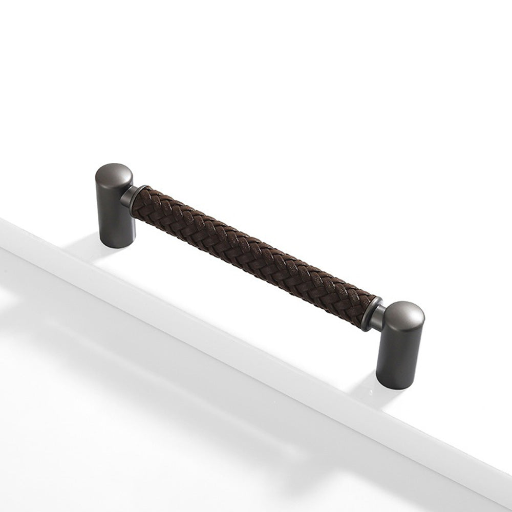 Woven Leather Cupboard Handles & Drawer Pulls
