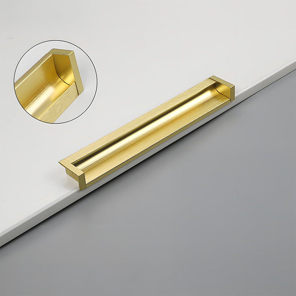 Minimalist Aluminum Alloy Flush Finger Edge Pulls