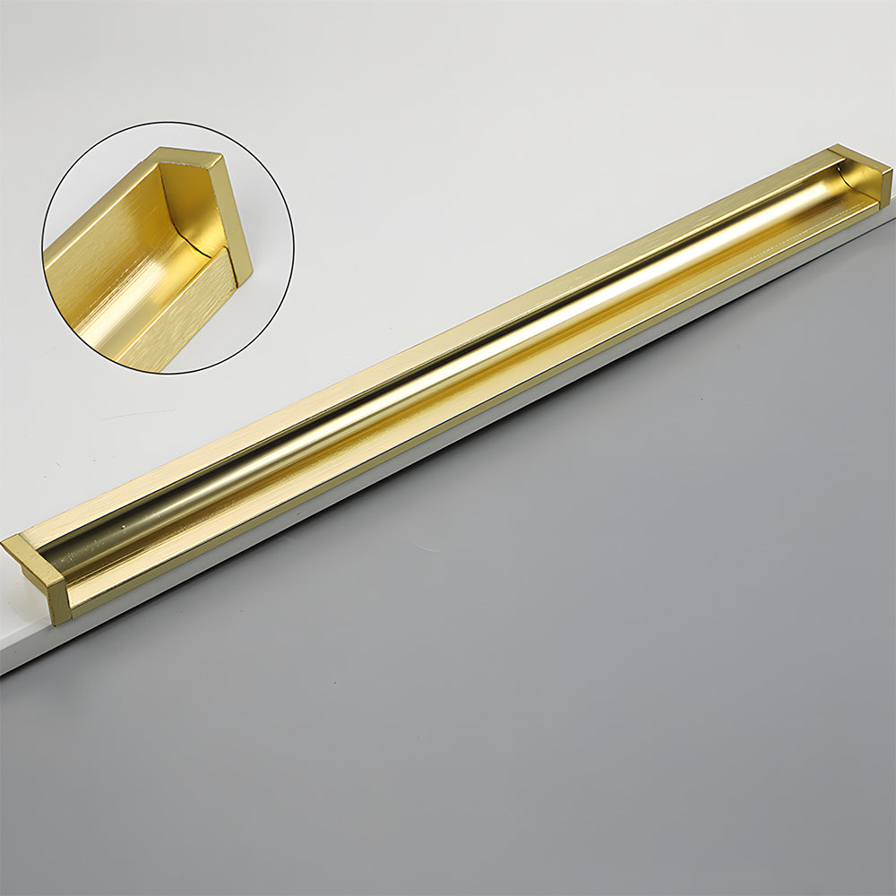 Minimalist Aluminum Alloy Flush Finger Edge Pulls