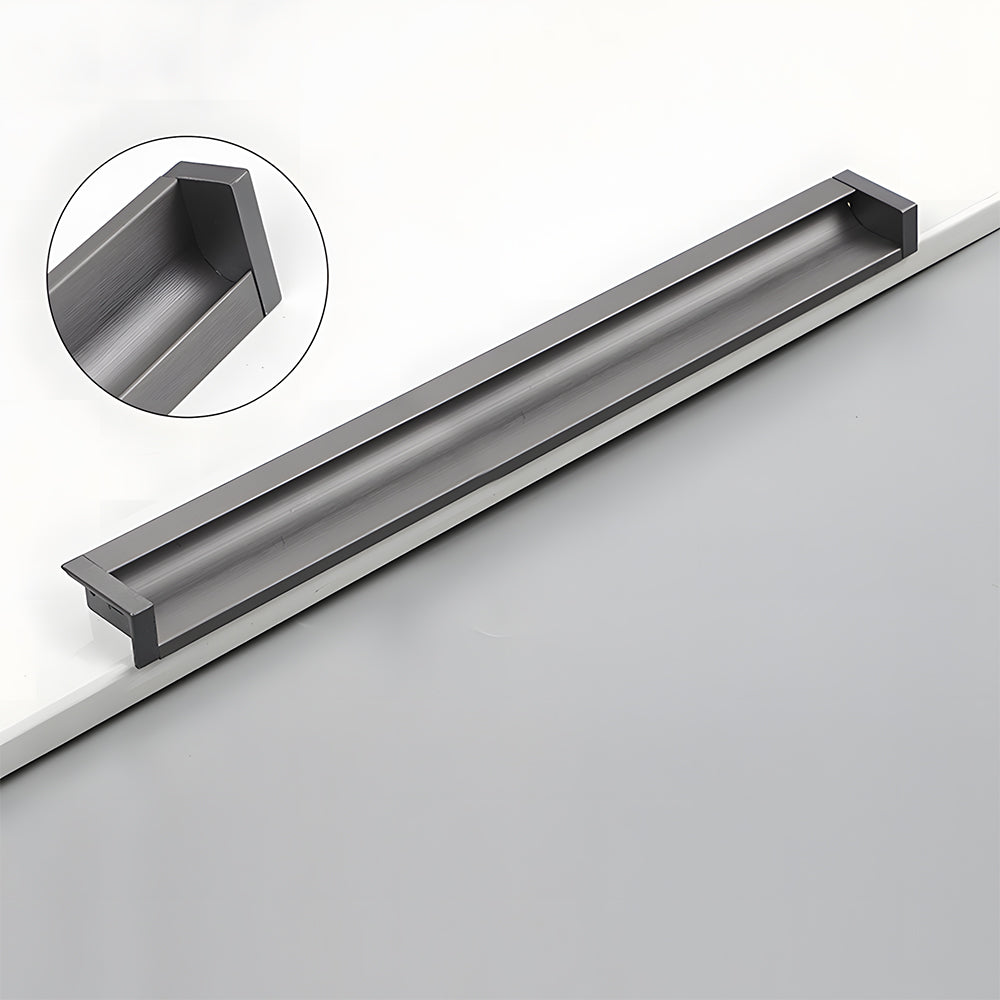 Minimalist Aluminum Alloy Flush Finger Edge Pulls