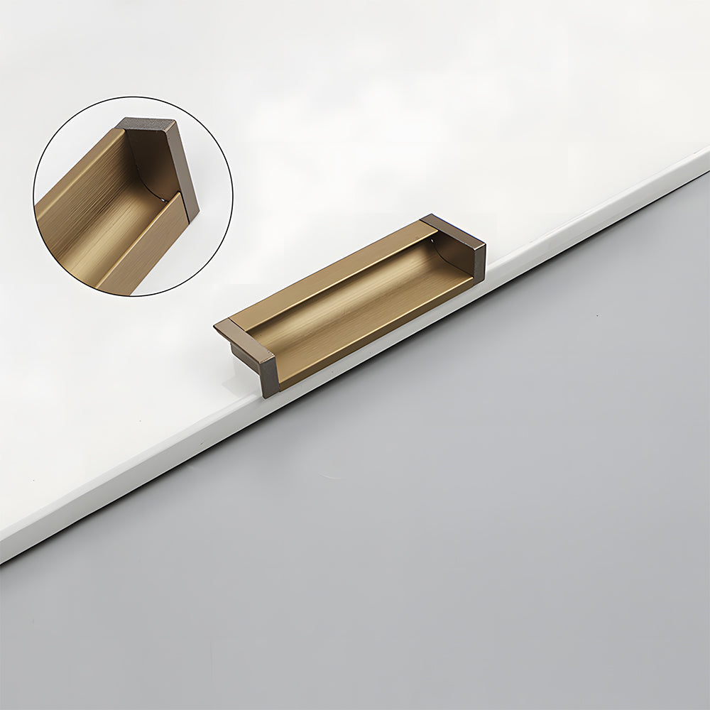 Minimalist Aluminum Alloy Flush Finger Edge Pulls