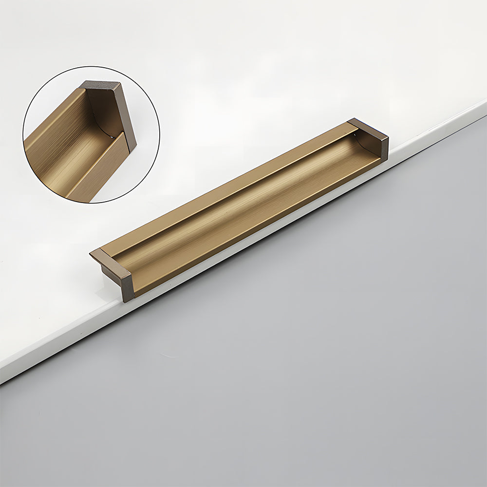 Minimalist Aluminum Alloy Flush Finger Edge Pulls