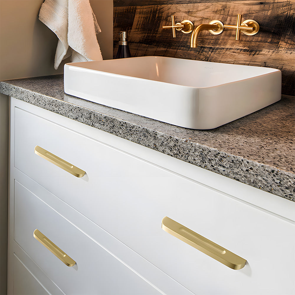 Modern Solid Pure Brass Cabinet Handles