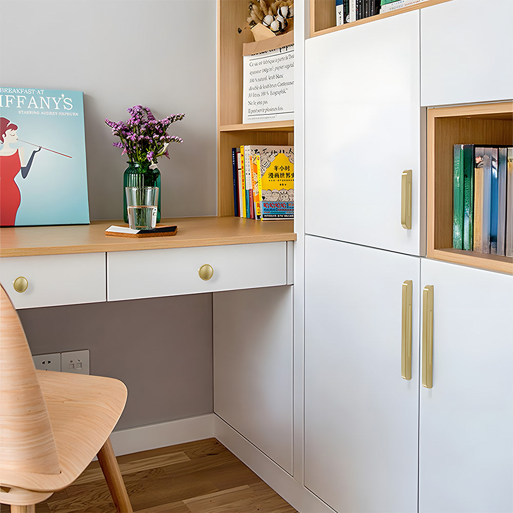 Modern Solid Pure Brass Cabinet Handles