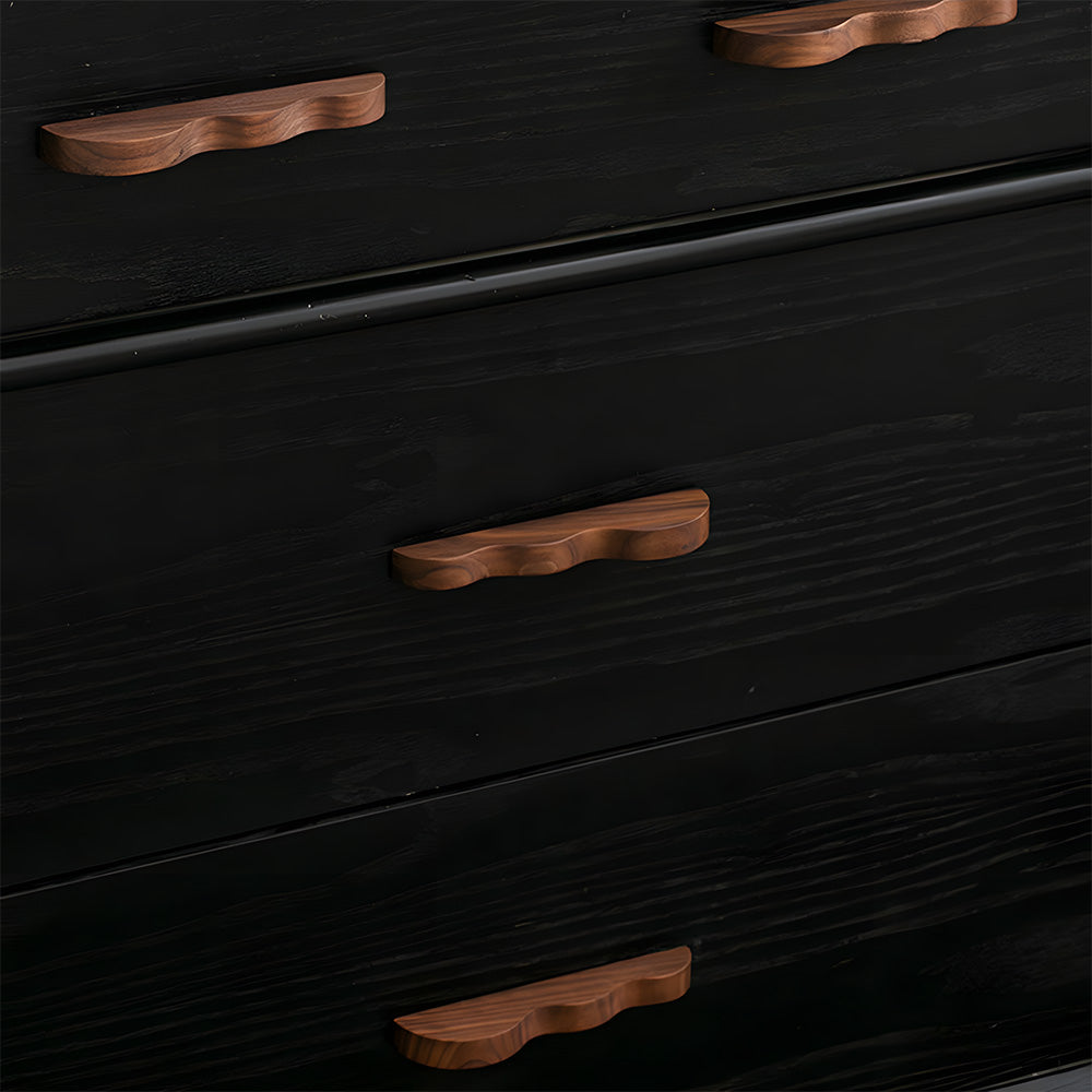 Unique Handmade Wavy Natural Wood Cabinet Handles