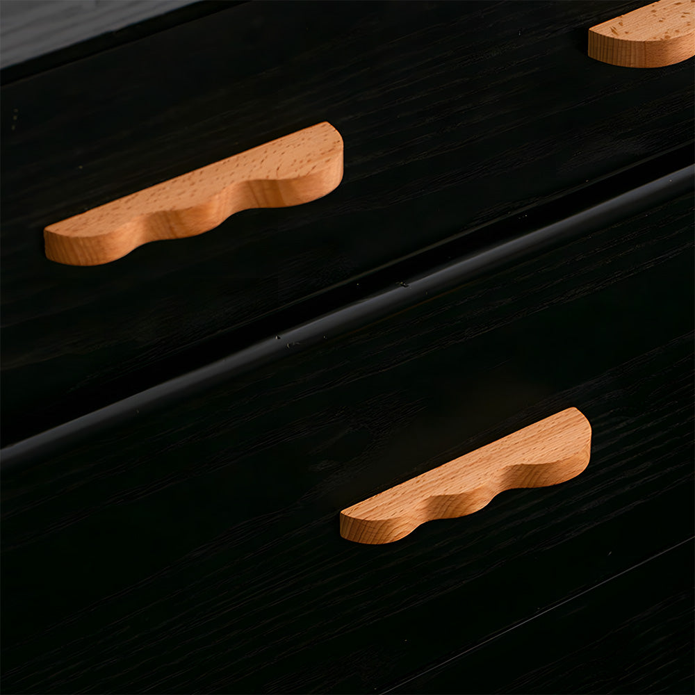 Unique Handmade Wavy Natural Wood Cabinet Handles