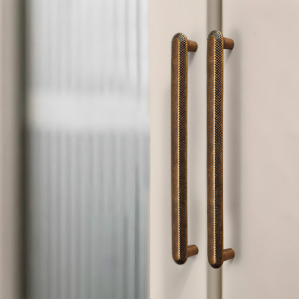Vintage Knurled Textured Cabinet Bar Pulls