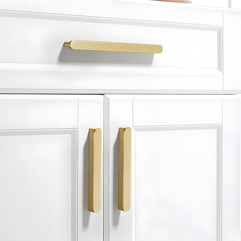 Simple Bronze Brass Cabinet Handles For Kitchen