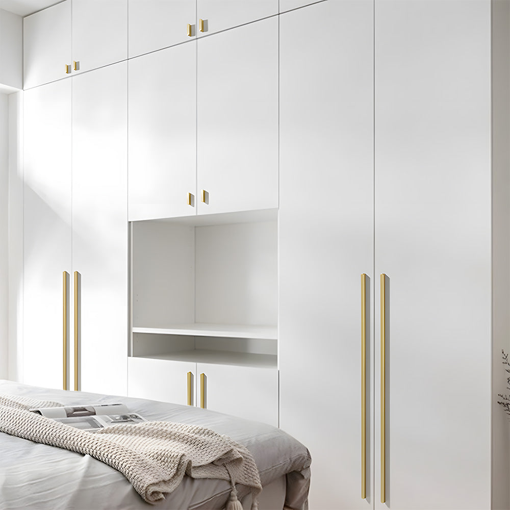 Simple Bronze Brass Cabinet Handles For Kitchen