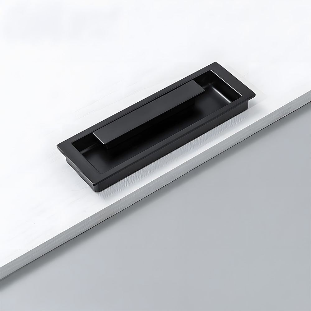 Zinc Alloy Recessed Sliding Door Handles Hidden Edge Pulls