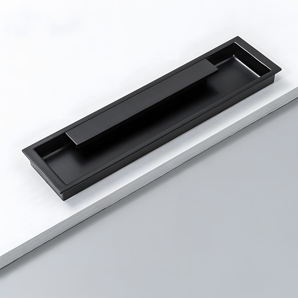 Zinc Alloy Recessed Sliding Door Handles Hidden Edge Pulls