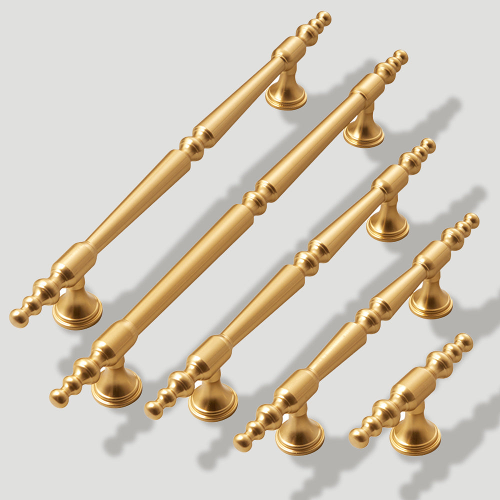 Elegant Sleek Gold Kitchen Cabinet Handle