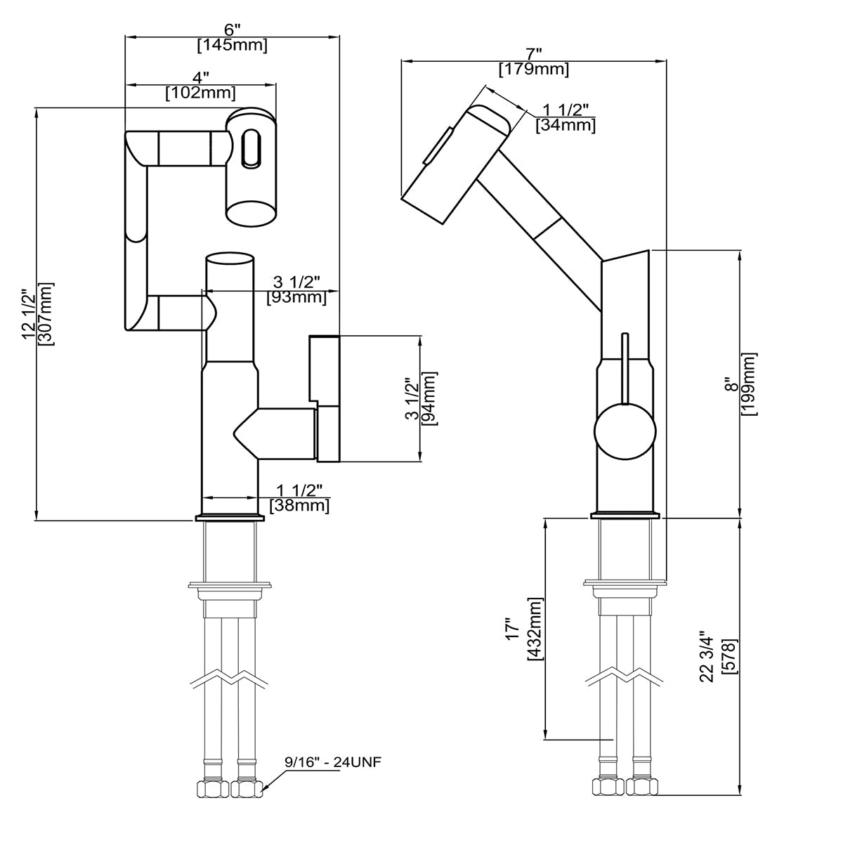 Intelligent Digital Display Hot And Cold Basin Tap_Black